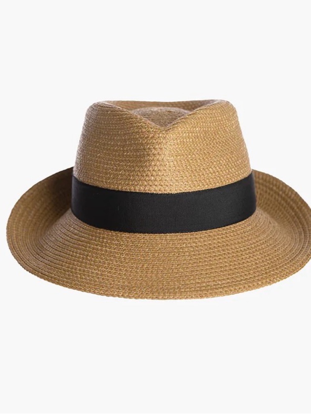 Eric Javits Squishee Classic Natural Straw Fedora - Picture 3 of 5